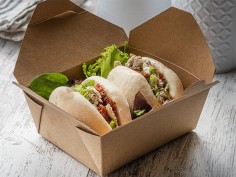 Recipiente de cartón kraft 66oz | Effimer 2