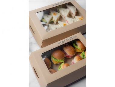Tapa bandeja cartón grande 32cm | Catering | Effimer