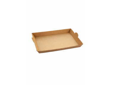 Bandeja kraft 17cm para bocadillos | Catering | Effimer