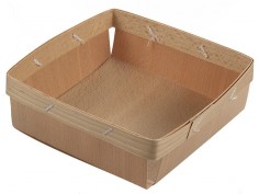 Cesta de madera para pan cuadrada | Effimer