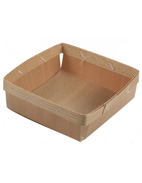 Cesta de madera para pan cuadrada | Effimer