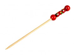 Brocheta perla roja bambú 12cm catering | Bebidas | Effimer