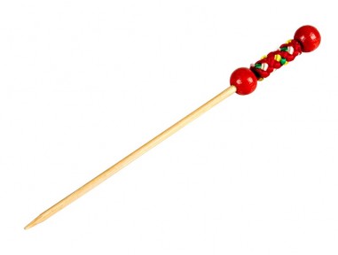 Brocheta perla roja bambú 12cm catering | Bebidas | Effimer