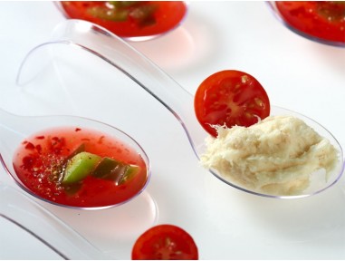 Cuchara de degustación blanca aperitivos | Effimer