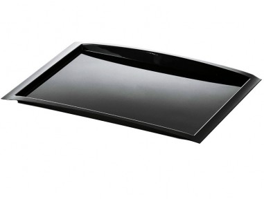 Bandeja transparente mediana negro | Catering | Effimer