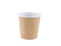 Vaso corrugado papel 12oz café caliente | Effimer
