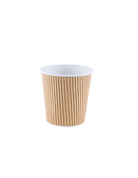 Vaso corrugado papel 12oz café caliente | Effimer
