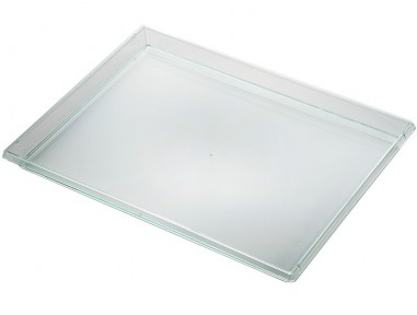 Bandeja plástico transparente verde 30x23cm | Effimer