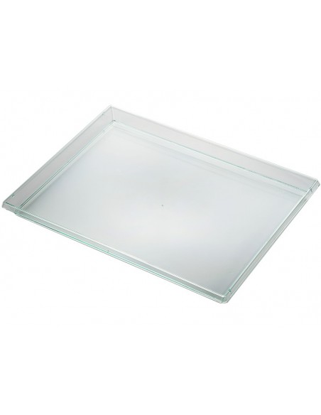 Bandeja plástico transparente verde 30x23cm | Effimer
