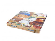 Caja de pizza kraft 33cm | Effimer