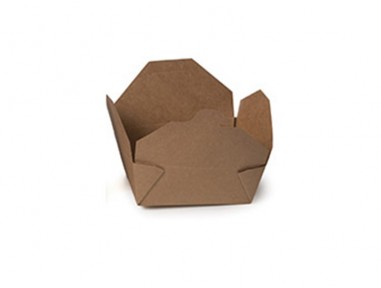 Bowl poke kraft 45oz con cierre | Effimer