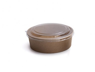 Ensaladera kraft con tapa 1100ml | Effimer