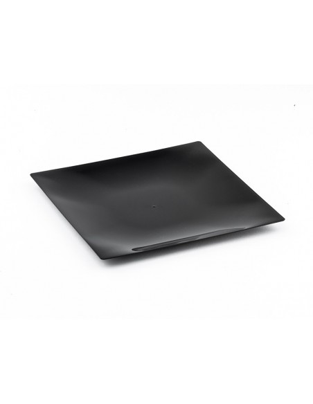 Plato negro desechable 25cm para eventos | Effimer