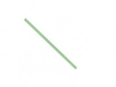 Pajita PLA compostable verde | Bebidas | Effimer