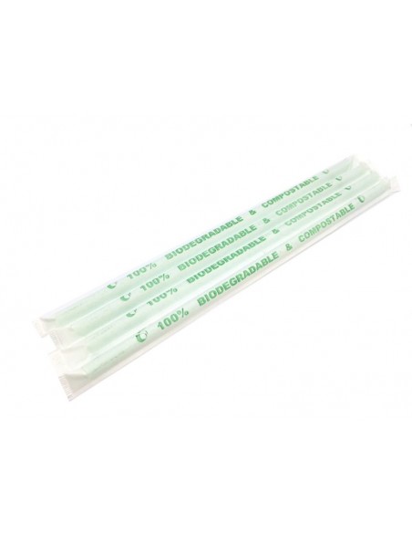 Pajita PLA compostable verde | Bebidas | Effimer