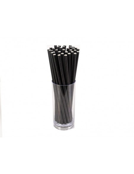 Pajita de papel negro para cócteles | Bebidas | Effimer