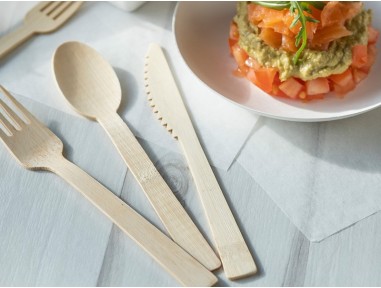 Cuchillo de bambú compostable hostelería | Effimer