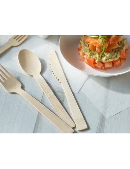 Cuchara de bambú compostable hostelería | Effimer