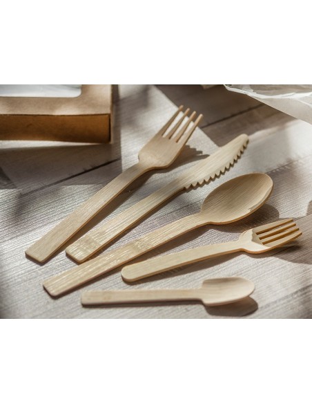 Tenedor de bambú para aperitivos y tapas | Effimer