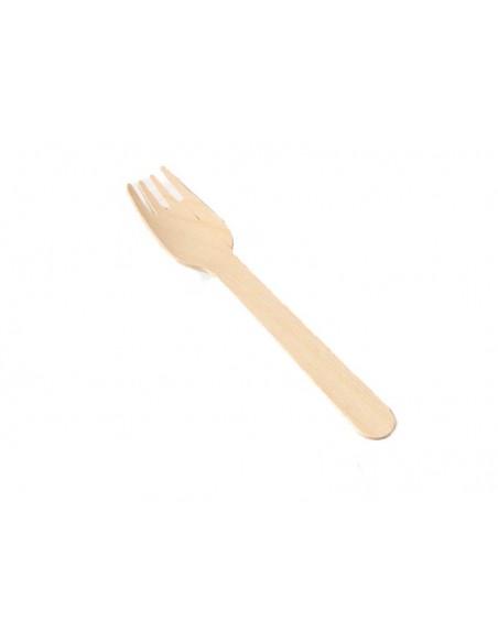 Tenedor de madera desechable hostelería | Effimer