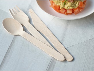 Cuchillo de madera desechable hostelería | Effimer