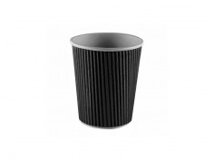 Vaso papel negro 8oz cafeterías premium | Effimer