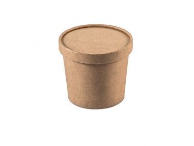 Bowl ramen kraft con tapa 12oz | Effimer